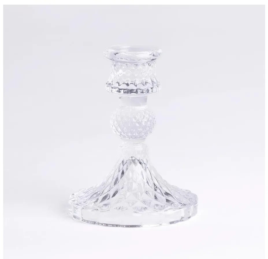 Прозрачен свещник 10,5 см