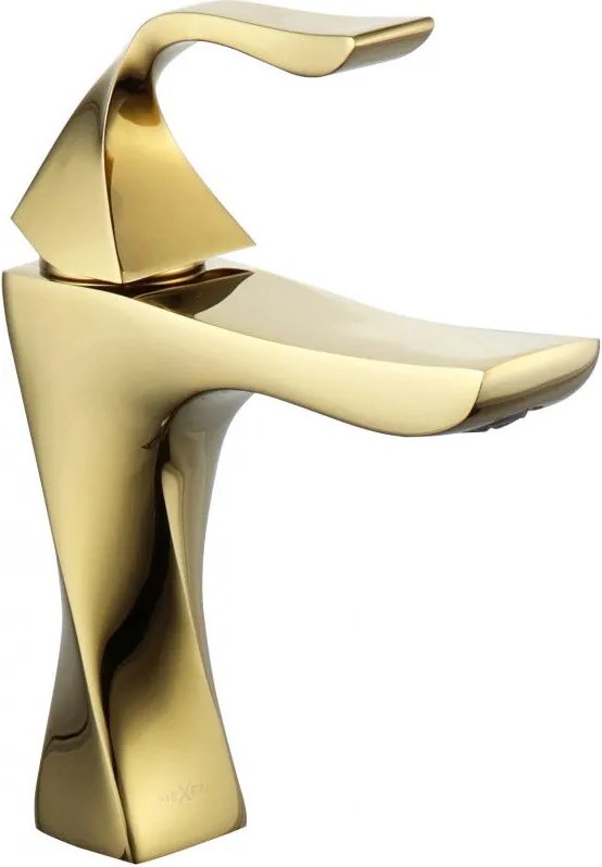 Mexen Estrella батерия за умивалник, златна - 72300-50