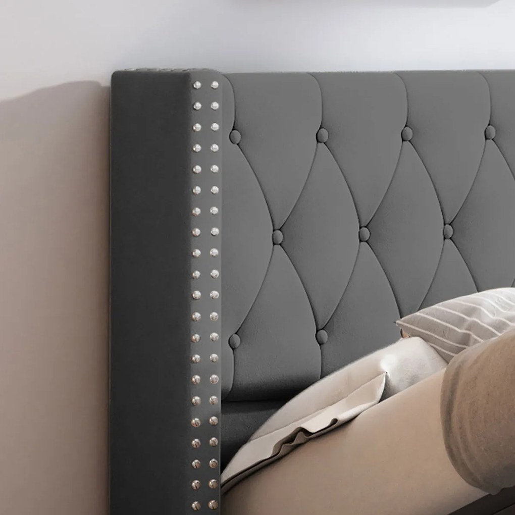 Тапицирано легло Zenmor-Сив