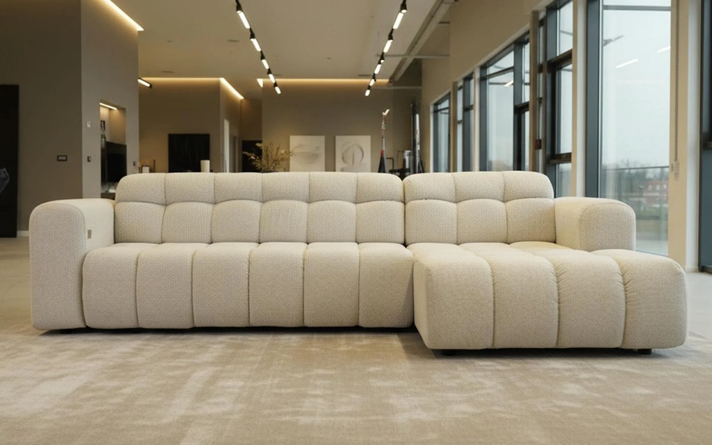 Разтегателен ъглов диван с ел. механизъм Модера