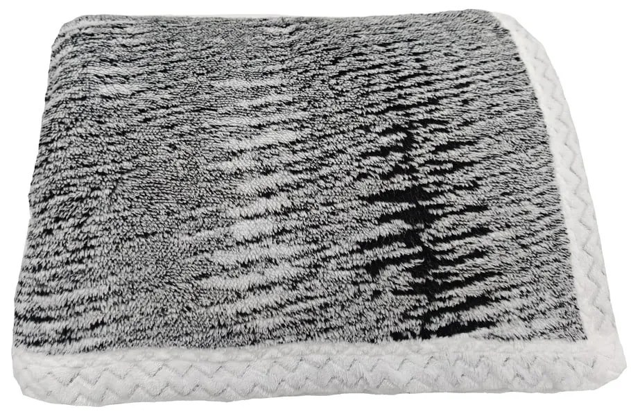 Черно одеяло от шерпа 150x200 cm Marble – My House