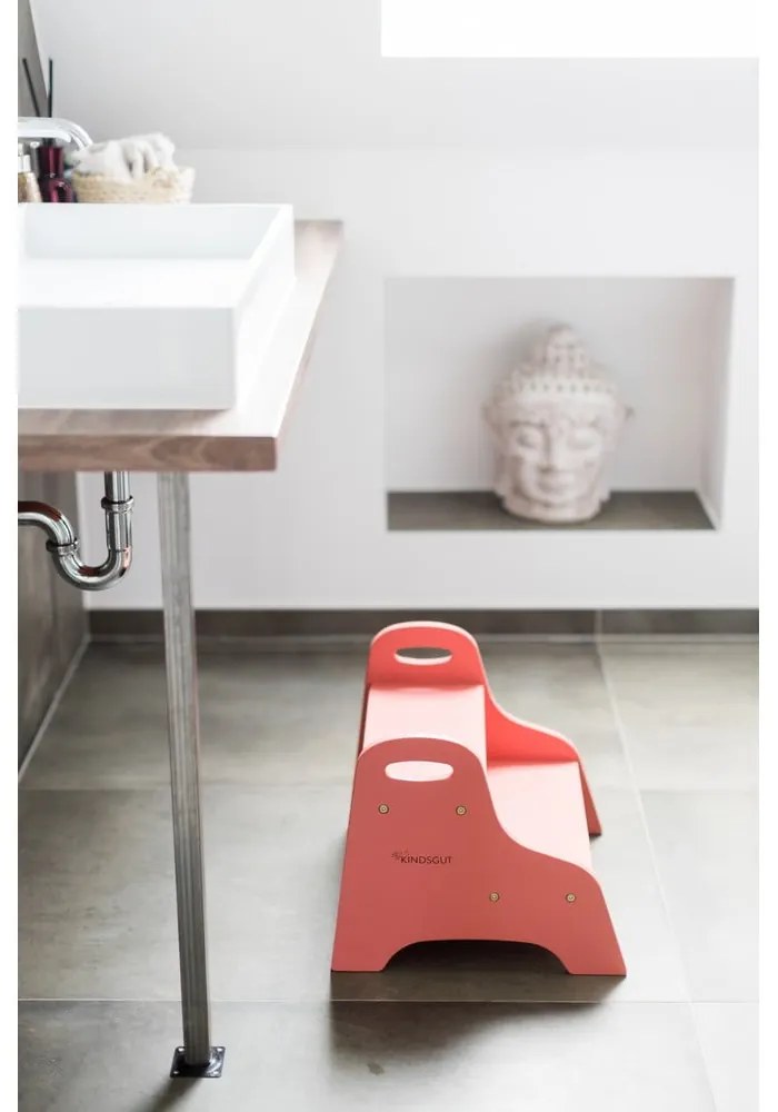 Светлочервена подвижна стълба Dusky Pink – Kindsgut