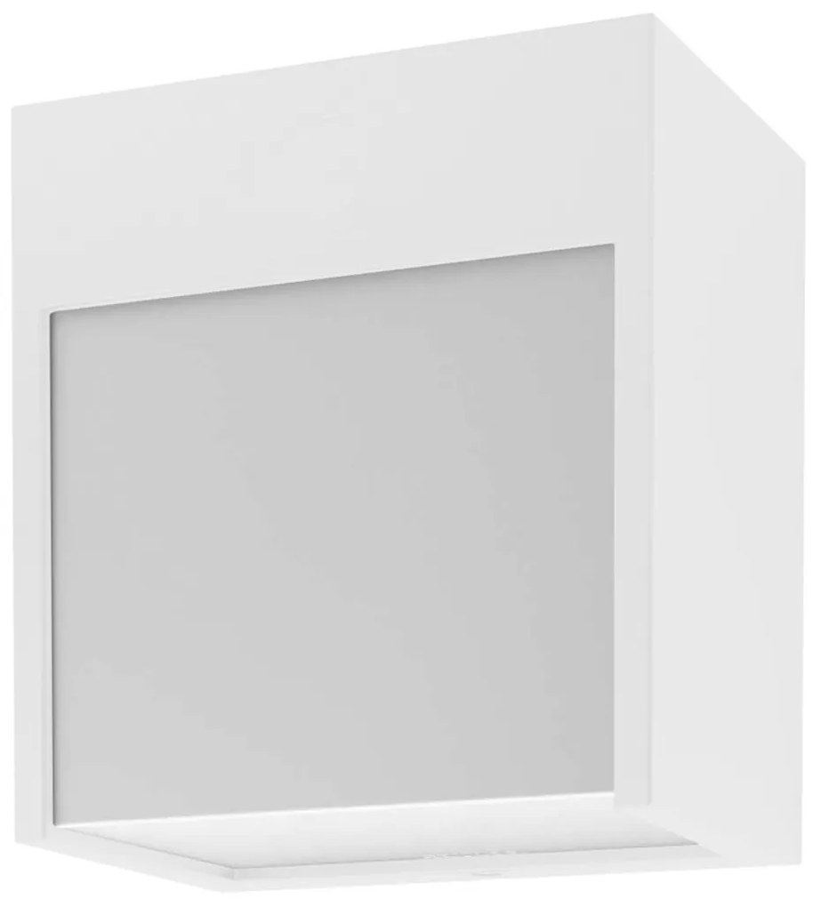 RABALUX 7477 Balimo, стенна лампа, бял алуминиев корпус, пластмасов абажур, LED 12W 560lm 4000K, 12.5x8.5x13.5cm, IP54 - 7477