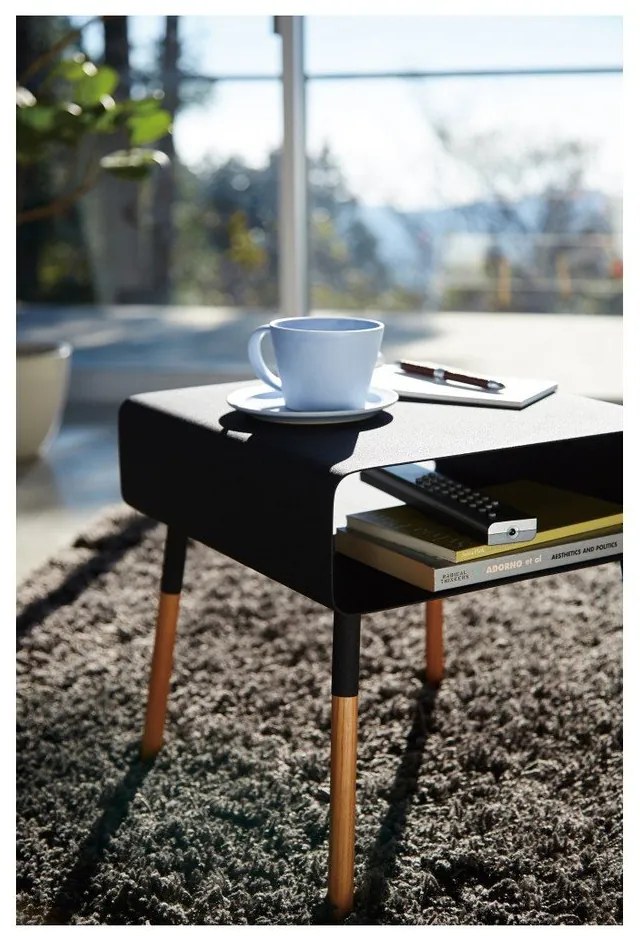 Черна масичка за кафе , височина 35 cm Plain - YAMAZAKI