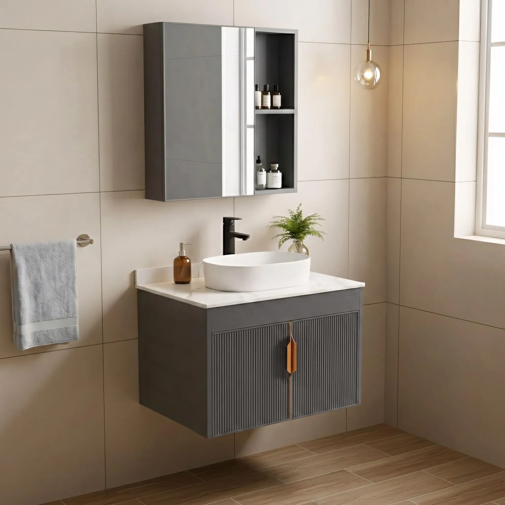 Комплект мебели за баня с плот Modo 60cm Grey