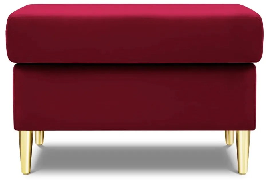 Червена кадифена табуретка Kyoto – Cosmopolitan Design