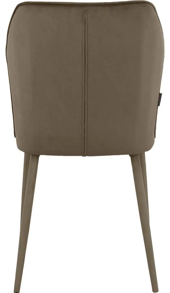 Кафяви кадифени трапезни столове в комплект от 2 бр. Wilma – Støraa