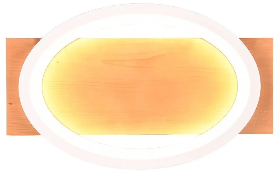 Бяло-естествена LED затъмняваща се стенна лампа Barca – Trio