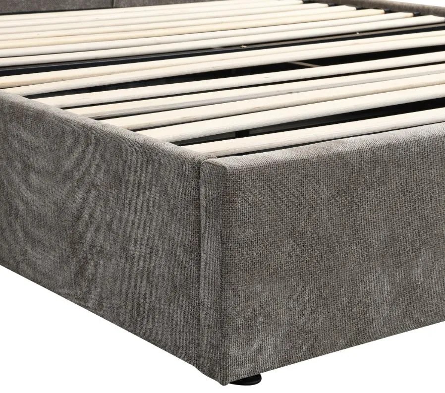 Тапицирано легло Raziel-Кафяво-160x200-Lift-Storage