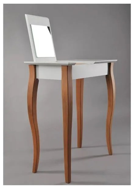 Бяла тоалетка с огледало Тоалетка, дължина 65 cm - Ragaba