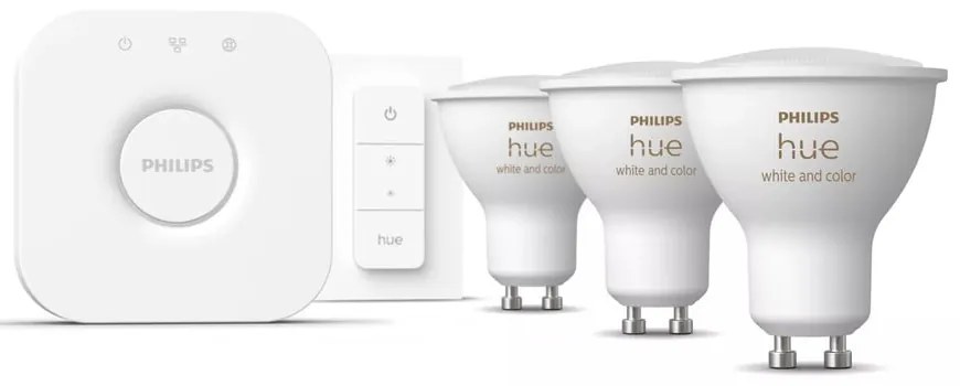 Smart стартов пакет 5 бр. GU10, 6 W White and color ambiance – Philips Hue