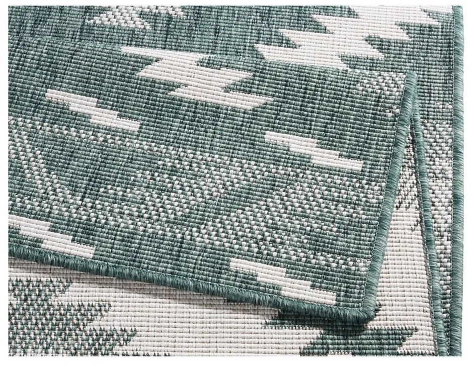 Зелен и кремав килим за открито , 250 x 80 cm Malibu - NORTHRUGS