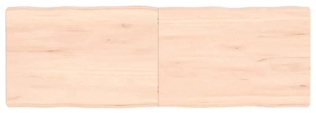 363891 vidaXL Плот за маса 120x40x(2-6) см необработено масивно дърво жив ръб
