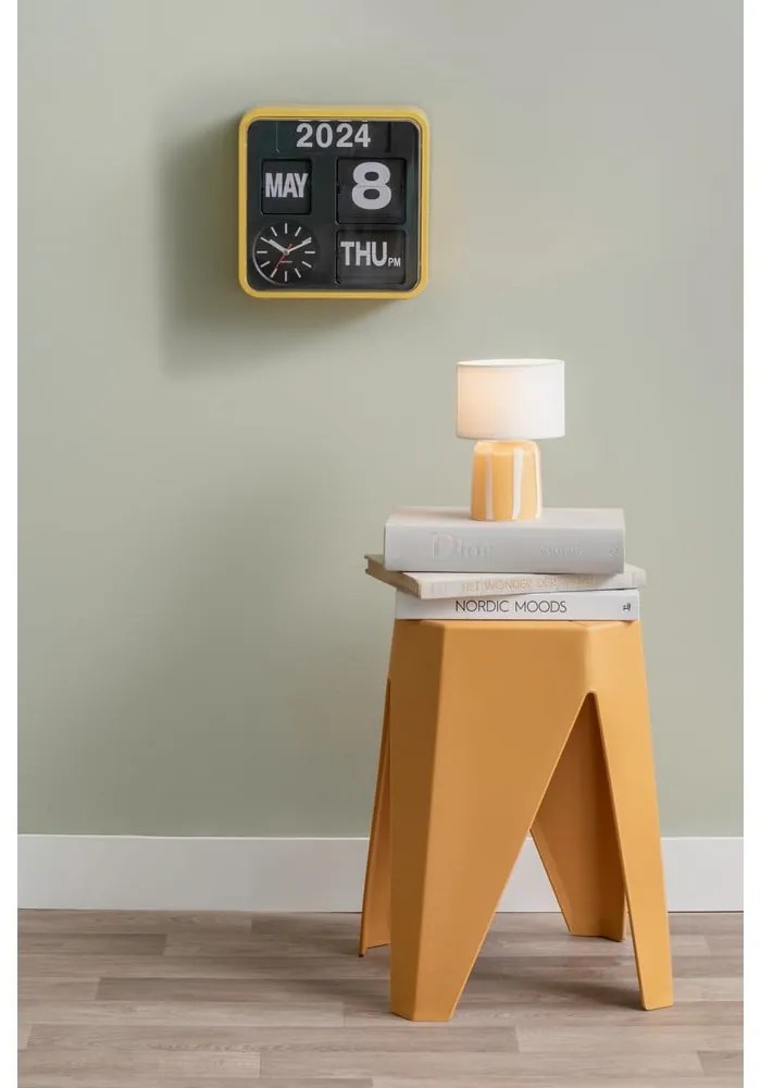 Пластмасов стол в цвят горчица Cherish – Leitmotiv