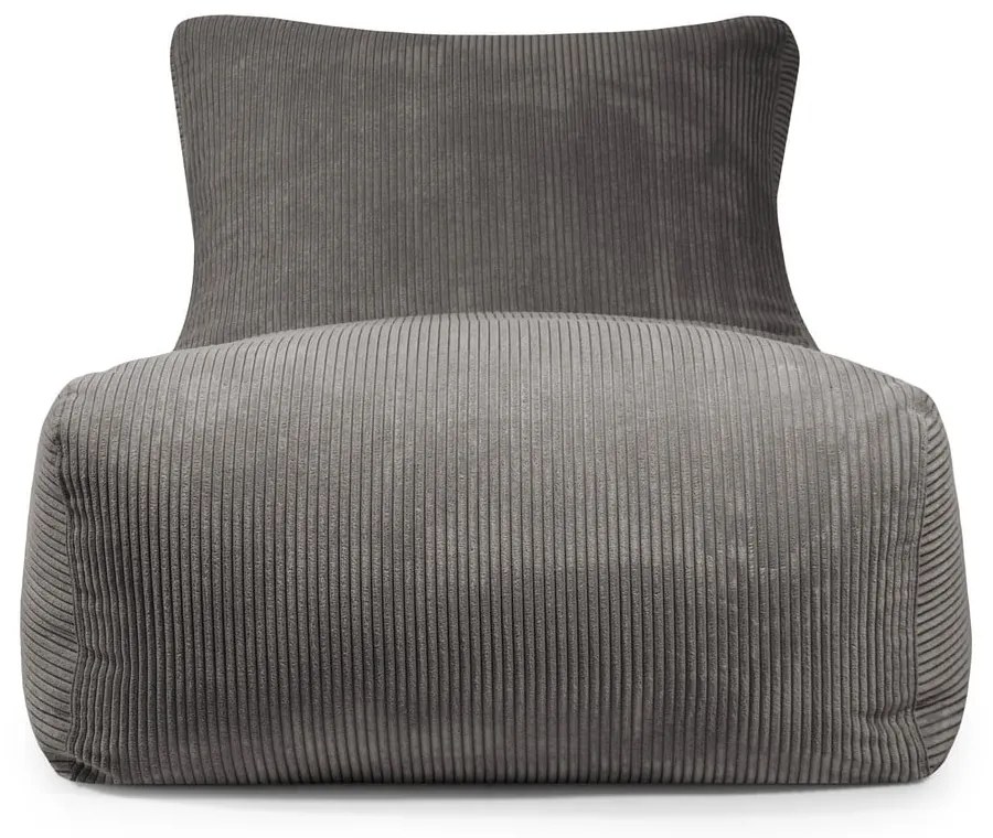 Син пуф от рипсено кадифе Lounge 100 – SLOWDOWN