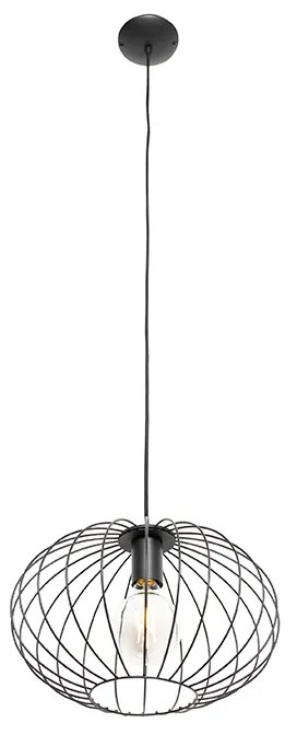 Индустриално висящо осветително тяло черно - Margarita