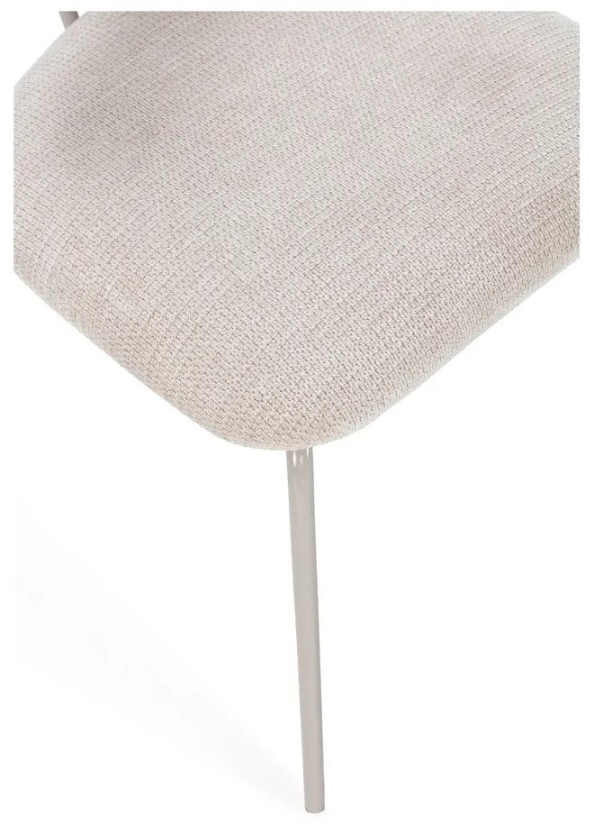 Бежов/в естествен цвят тапициран трапезен стол Olimpia – MOME