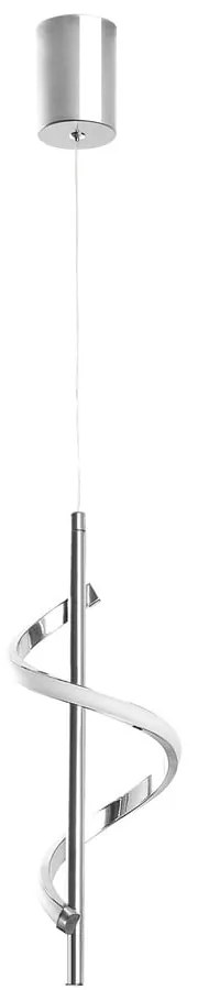 LED висящо осветително тяло сребърно ø 16 cm Likma – Opviq lights