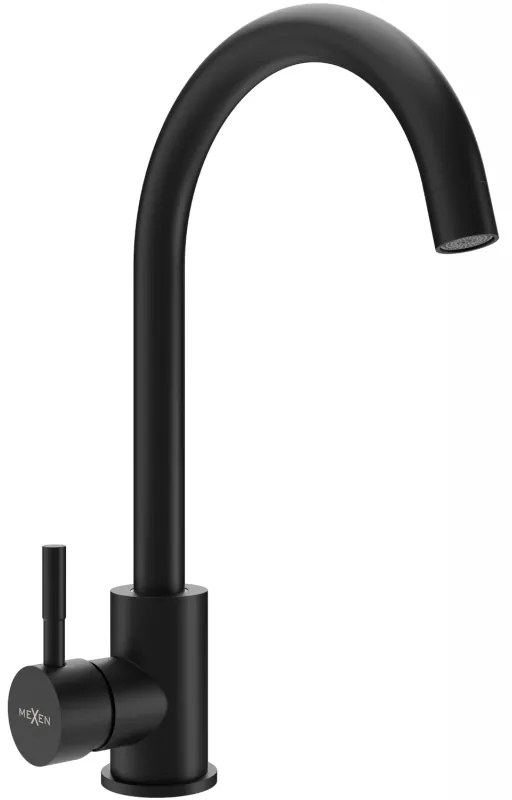 Mexen Foggia кухненски смесител, черен - 671800-70