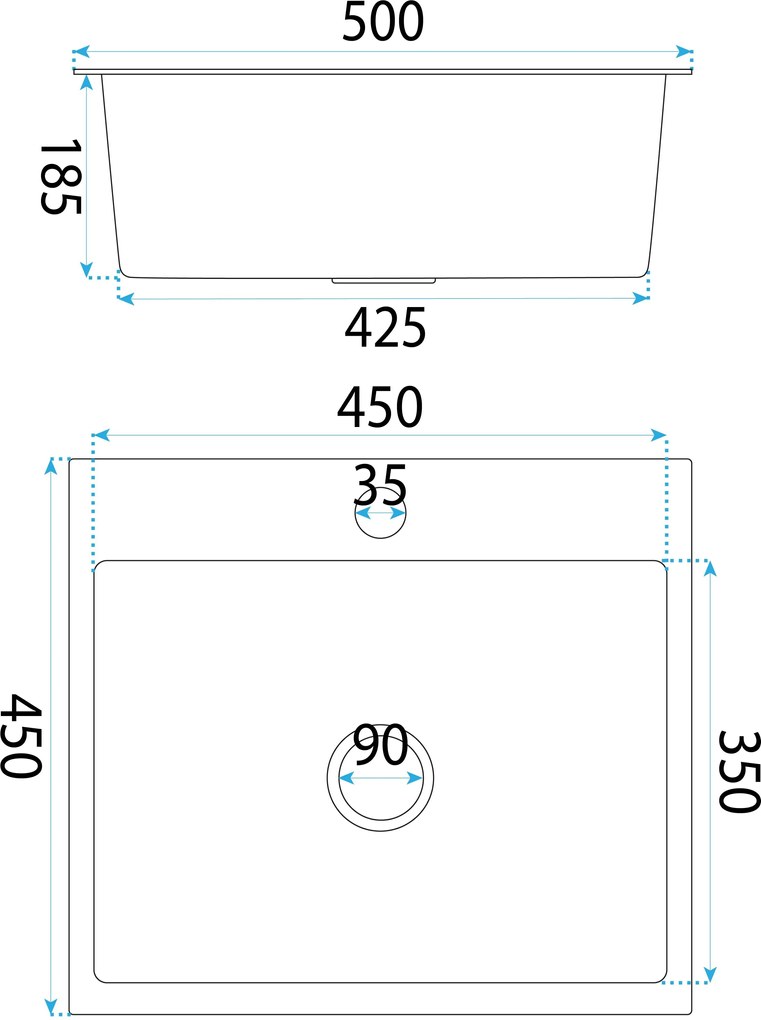 Стоманена мивка Leo 50 BRUSH COPPER