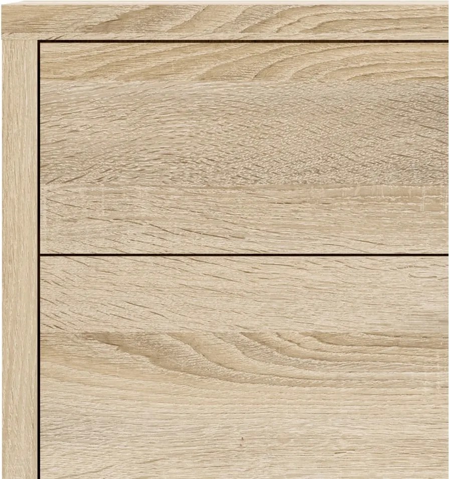 Модулна библиотека от дъбов декор в естествен цвят 89x113 cm Prima – Tvilum