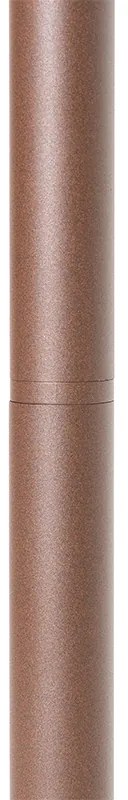 Индустриална външна подова лампа ръждяво кафява 100 см IP44 - Charlois