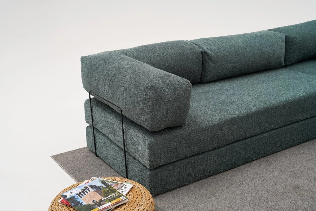 Ъглов диван Comfort, цвят Зелен