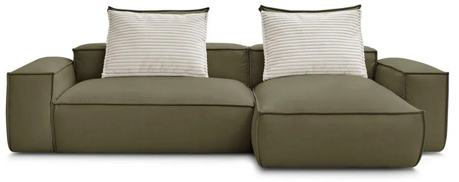 Зелен ъглов диван от изкуствена кожа (променлив) Boheme – Bobochic Paris