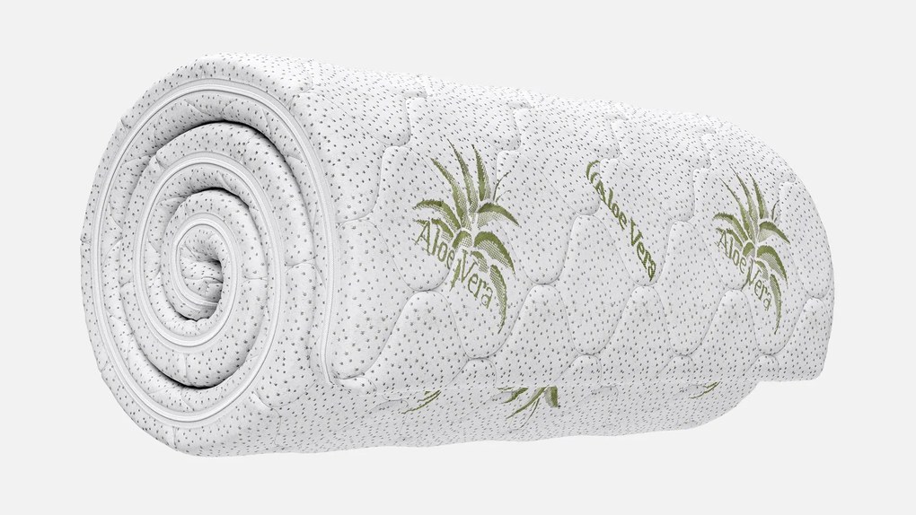 Топ матрак Sleepy, Aloe Comfort, 72x190x7, Твърд, Eластична пяна