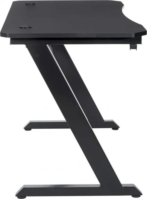 Геймърска компютърна маса 120 x 60 cm с поставка за слушалки и напитки