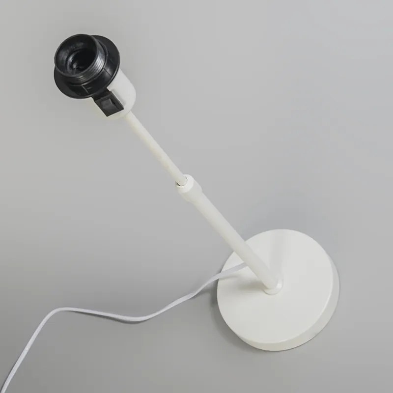 Модерна настолна лампа бяла регулируема - Parte