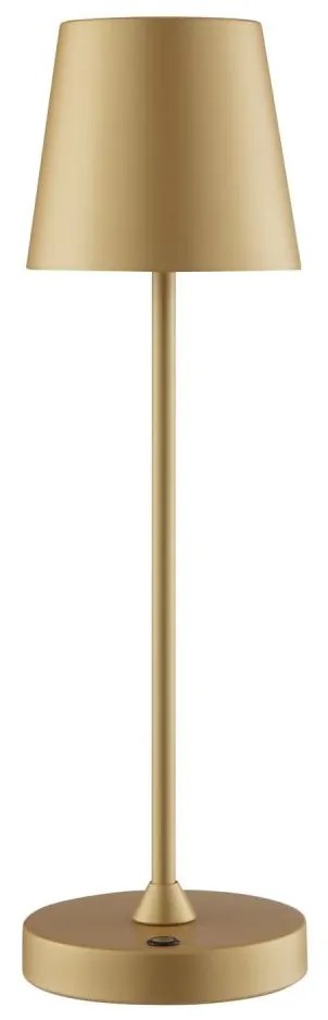 Brilliant - LED димируема, акумулаторна, сензорна настолна лампа ELORA LED/2,5W/5V 2700K IP44 златна