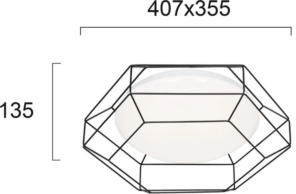 таванна светлина Viokef Monte-Черен
