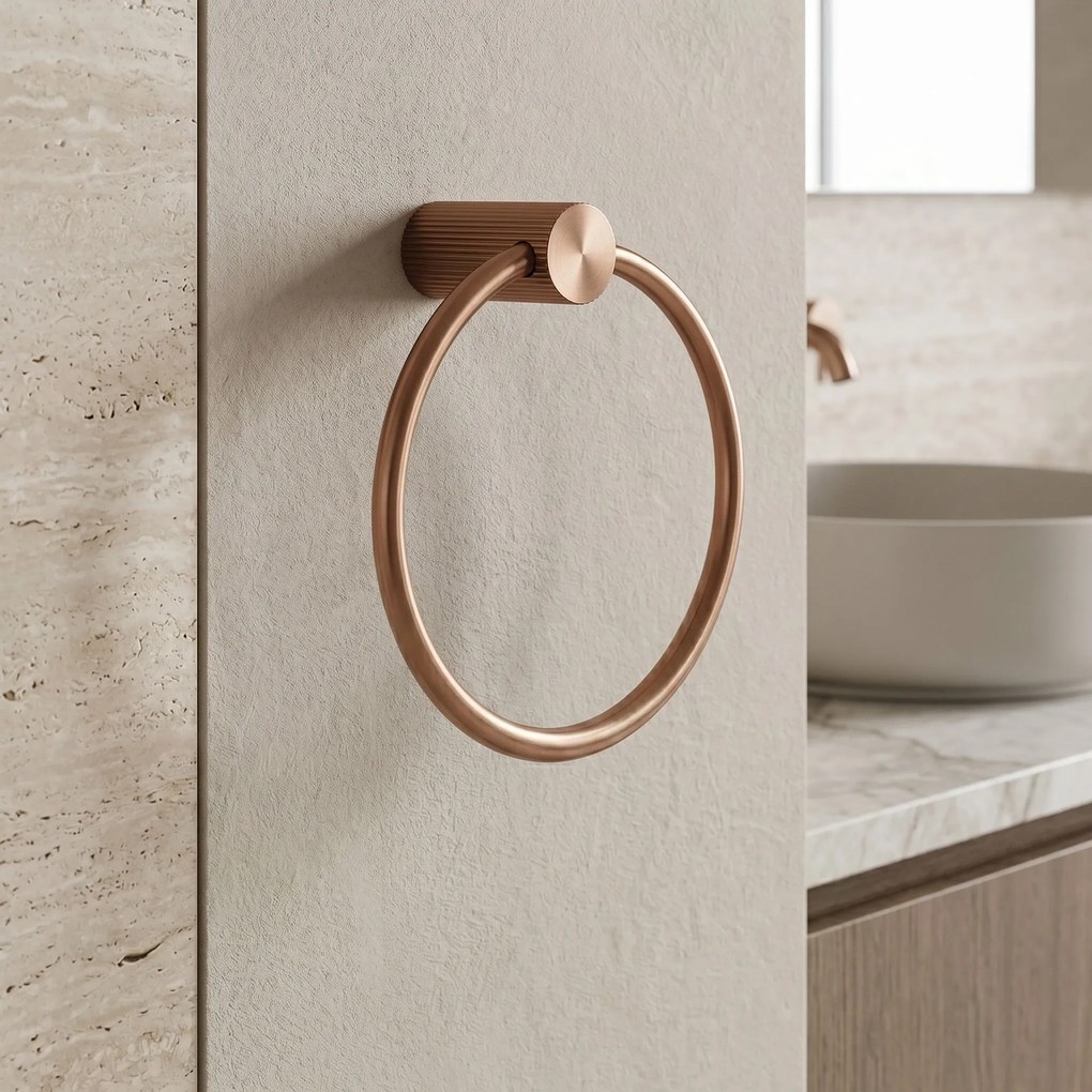 Закачалка за баня Ring 64106 SOLO Brush Copper