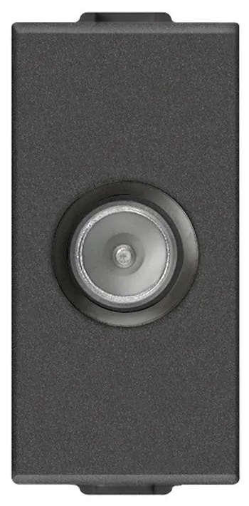 VIMAR 09300.10.CM Коаксиална TV роз. преходна с мъжки конектор TV-RD-SAT 10db, Карбон мат 1M  NEVE UP