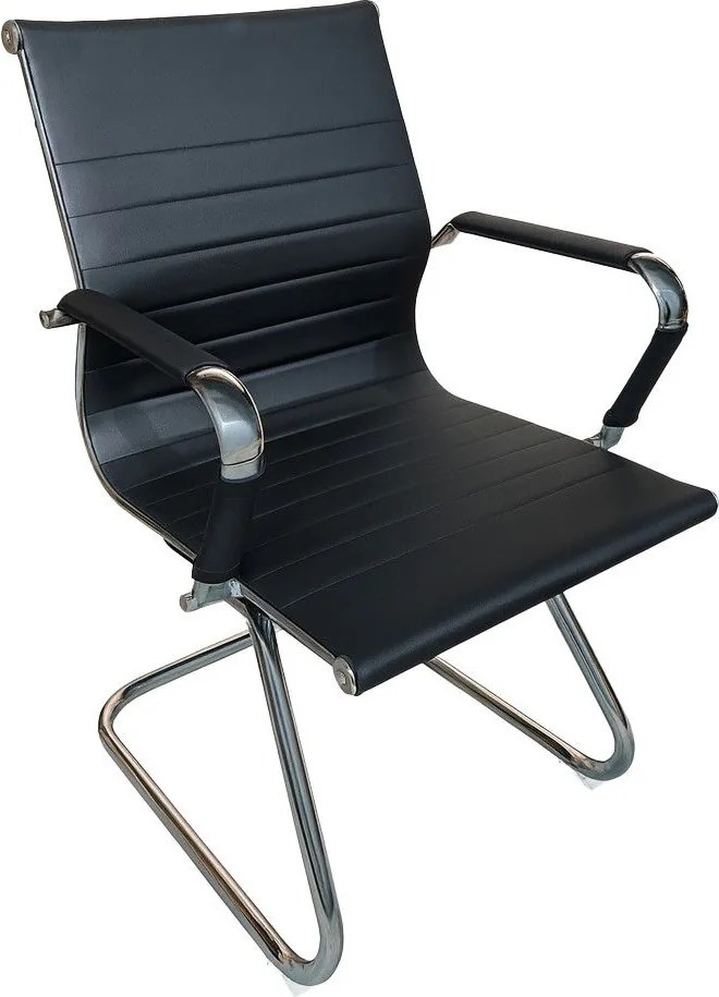 Рецепционен стол Cygon-Черен