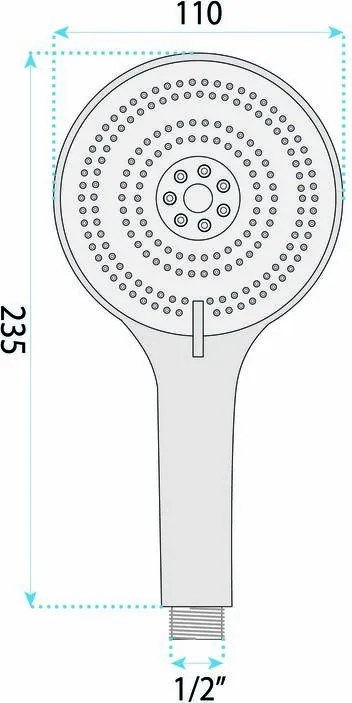 Душ слушалка Rea JS-019 BRUSH NICKLE
