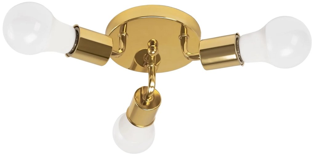 Лампа за таван тройна метал Gold APP704-3C