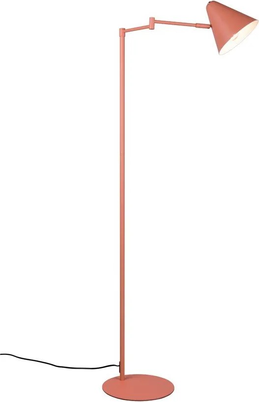 Оранжева подова лампа с огъваща се структура (височина 126,5 cm) Cosima – Trio