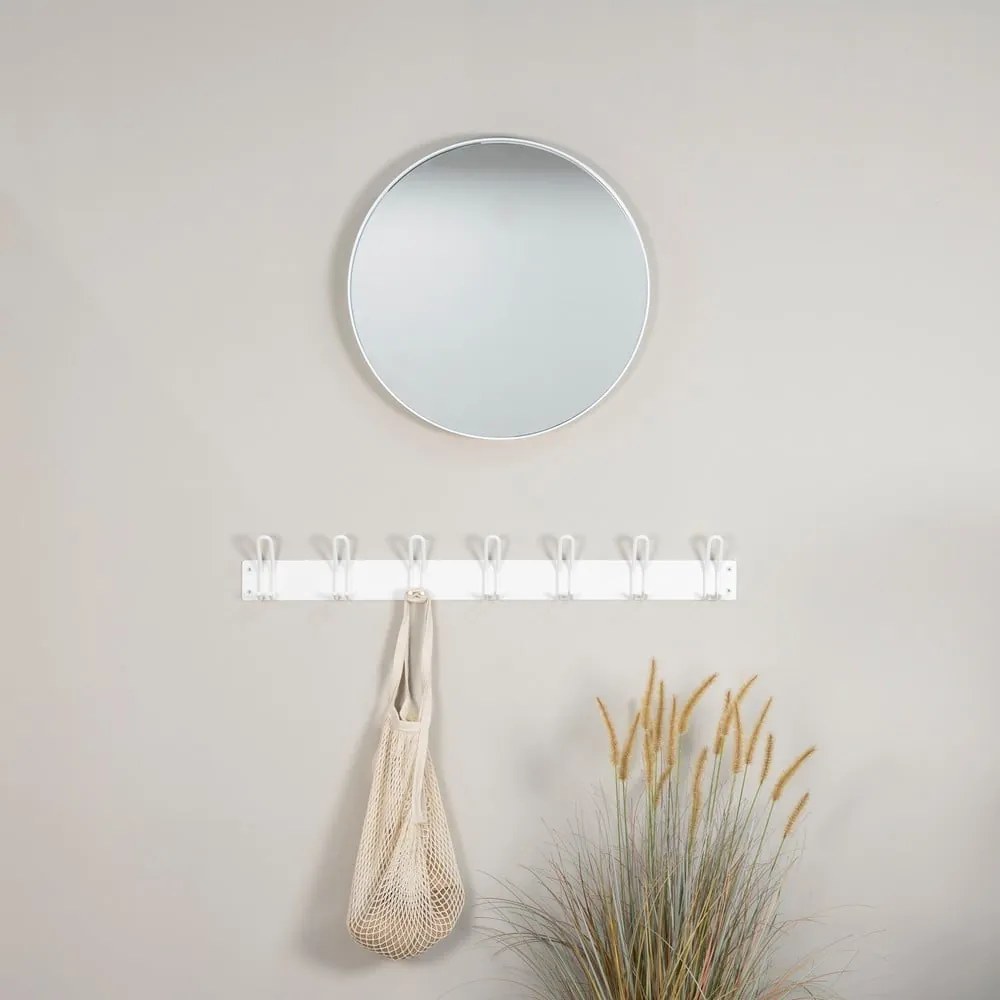 Бяла метална стенна закачалка 100 cm Miles – Spinder Design
