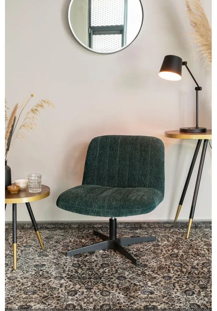 Черна настолна лампа с метален абажур (височина 60 cm) Hajo – White Label