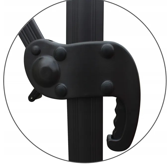 Голям градински чадър в бежово 3 x 4 м