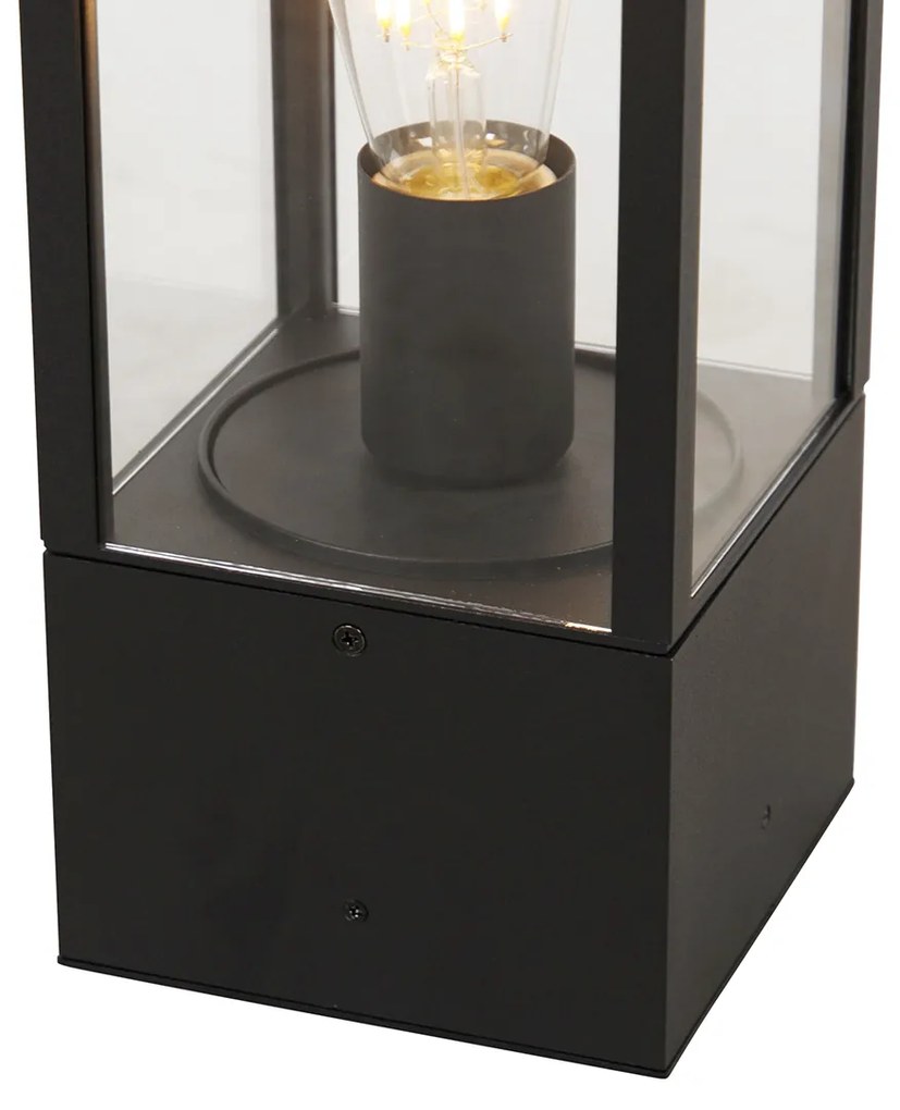 Интелигентна външна подова лампа черна 40 см с Wi-Fi ST64 - Charlois