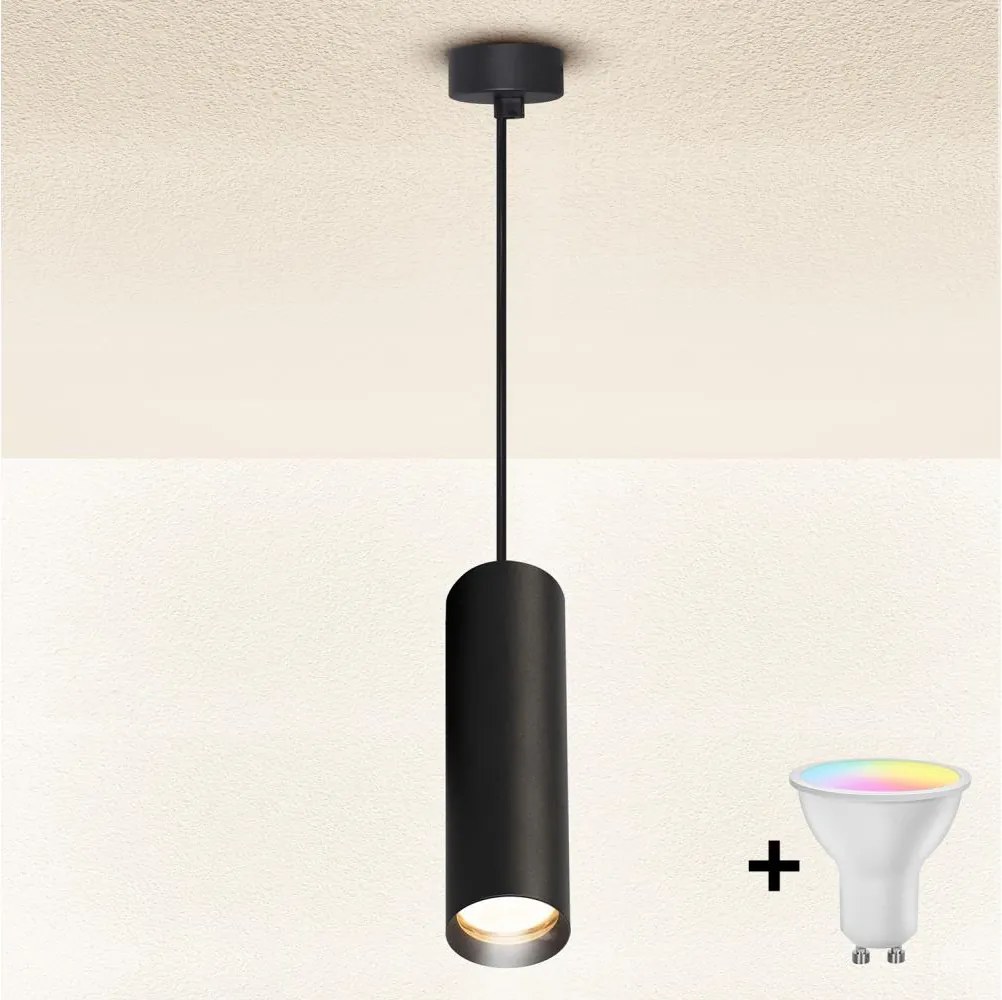 Brilagi - LED димируем полилей на кабел SELE 1xGU10/4,8W/230V черен