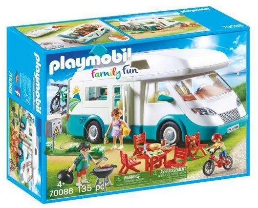 Playset Playmobil Family Fun Summer Caravan Playmobil (135 pcs)