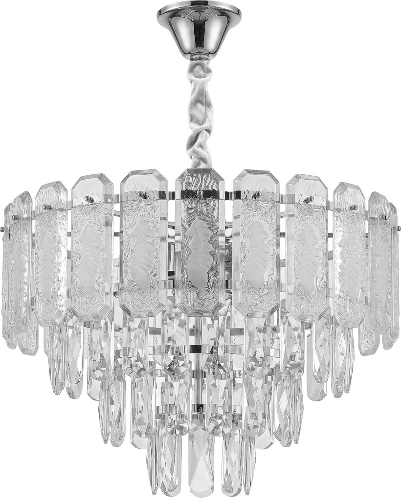 Кристална висяща лампа SWE087-CP 40cm CHROME