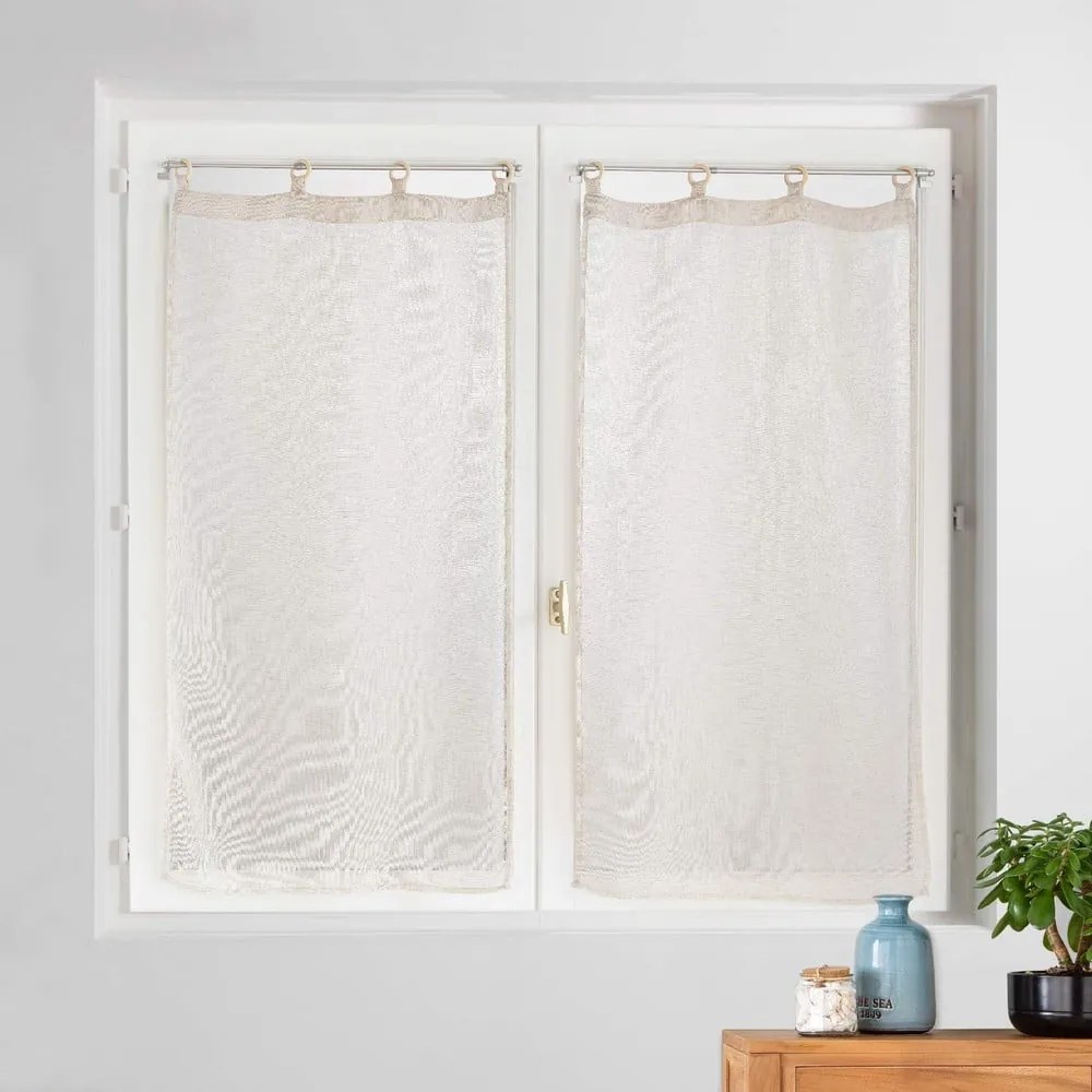 Бежови завеси в комплект от 2 бр. 60x160 cm Minalisa – douceur d'intérieur