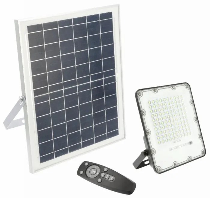 GTV LD-BRAVOS50W-64 Соларен прожектор BRAVOS, 50W, 500lm, 6400K, IP65, 120°