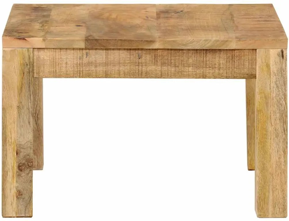 350321 vidaXL Маса за кафе, 55x55x35 см, масивно мангово дърво