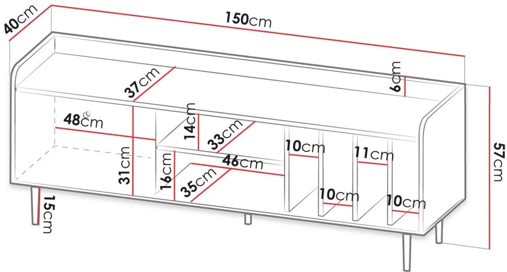 TV шкаф Vasina 150